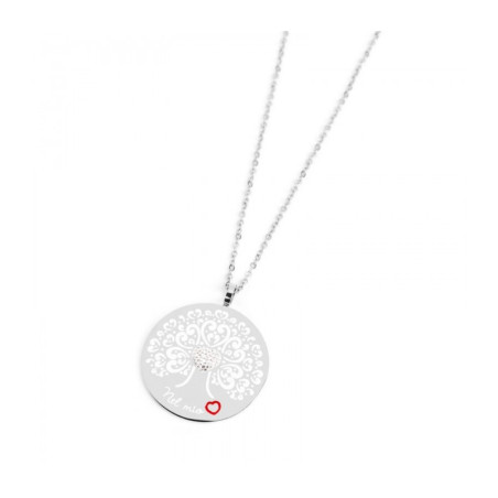 Collana Donna Marlù Nel Mio Cuore 15CN026 in Acciaio con Albero della Vita