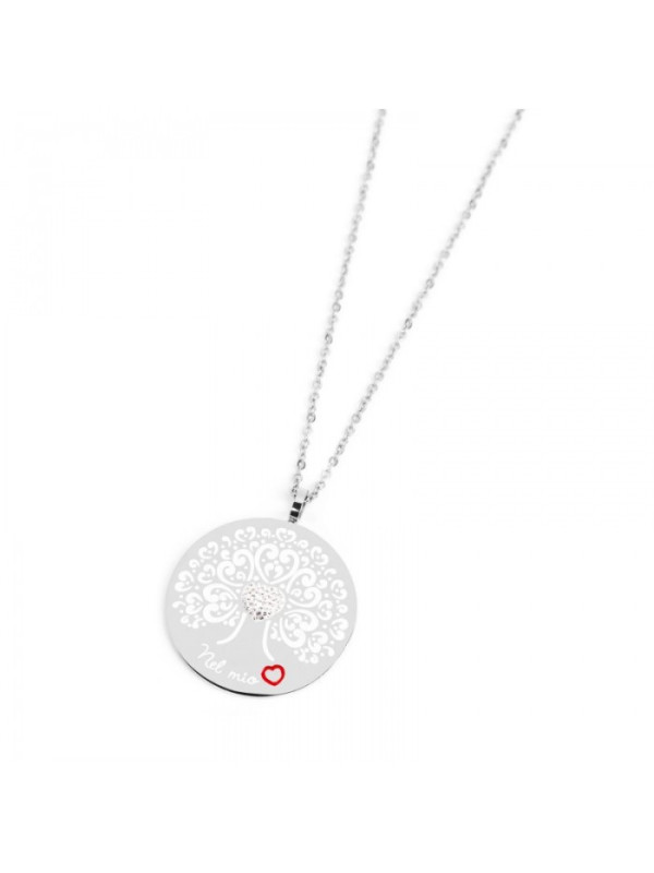 Collana Donna Marlù Nel Mio Cuore 15CN026 in Acciaio con Albero della Vita