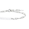 Bracciale Unisex Marlù catena Acciaio Silver figaro e perle irregolari 33BR0046-W