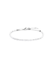 Bracciale catena Unisex Marlù in acciaio rodiato perle 33BR0047-W