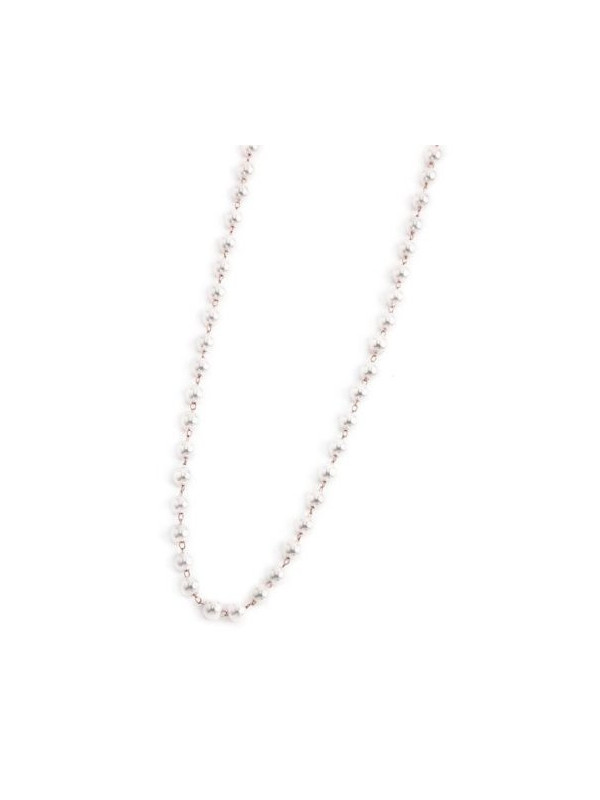 Collana Donna Marlù Be Woman 2CA0033R-W in Acciaio Colore Oro Rosa con Perle