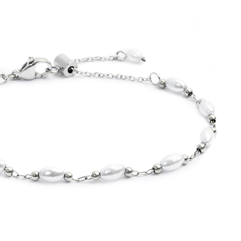 Bracciale catena da donna Marlù in acciaio 33BR0048-W
