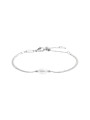 Bracciale Donna catena snake Marlù acciaio Silver con perla 33BR0049-W