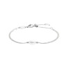 Bracciale Donna catena snake Marlù acciaio Silver con perla 33BR0049-W