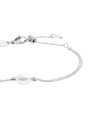 Bracciale Donna catena snake Marlù acciaio Silver con perla 33BR0049-W