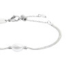 Bracciale Donna catena snake Marlù acciaio Silver con perla 33BR0049-W