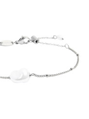 Bracciale Donna catena grumetta Marlù acciaio Silver con perla 33BR0050-W