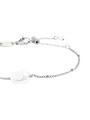 Bracciale Donna catena grumetta Marlù acciaio Silver con perla 33BR0050-W