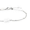 Bracciale Donna catena grumetta Marlù acciaio Silver con perla 33BR0050-W