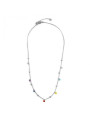 Collana Donna Marlù Be Woman 2CO0064-RGB in Acciaio Argento con Sfere Multicolor