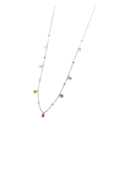 Collana Donna Marlù Be Woman 2CO0064-RGB in Acciaio Argento con Sfere Multicolor
