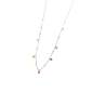 Collana Donna Marlù Be Woman 2CO0064-RGB in Acciaio Argento con Sfere Multicolor