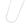 Collana girocollo da donna Marlù in acciaio Silver con perle 33CN0030-W