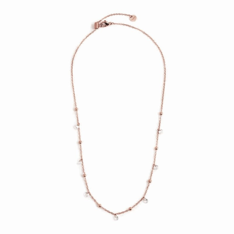 Collana Donna Marlù Be Woman 2CO0064R-W in Acciaio Pvd Oro Rosa con Sfere Collana Donna Marlù Be Woman 2CO0064R-W in Acciaio Pvd Oro Rosa con Sfere