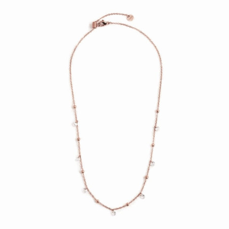 Collana Donna Marlù Be Woman 2CO0064R-W in Acciaio Pvd Oro Rosa con Sfere