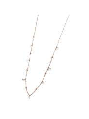 Collana Donna Marlù Be Woman 2CO0064R-W in Acciaio Pvd Oro Rosa con Sfere