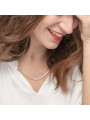 Collana Unisex Marlù 33cn0031g-w in Acciaio Oro e Perle 33CN0031-W