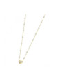 Collana Donna Marlù Nel Mio Cuore 15CN032G-W in Acciaio Pvd Oro con Perle