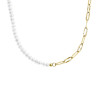 Collana Unisex Marlù 33cn0031g-w in Acciaio Oro e Perle 33CN0031-W