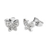 Orecchini Donna Marlù 18OR028 Farfallina con Strass Silver