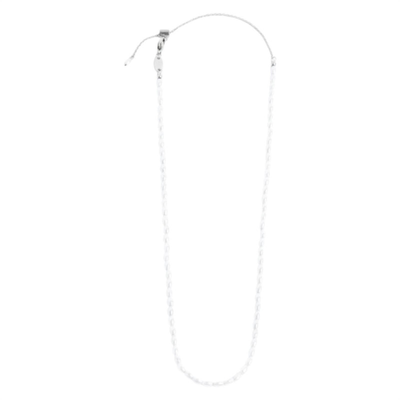 Collana girocollo Donna Marlù in acciaio rodiato perle ovali 33CN0032-W Collana girocollo Donna Marlù in acciaio rodiato perle ovali 33CN0032-W