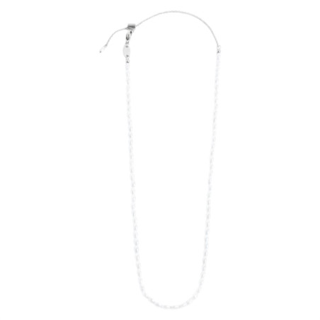 Collana girocollo Donna Marlù in acciaio rodiato perle ovali 33CN0032-W