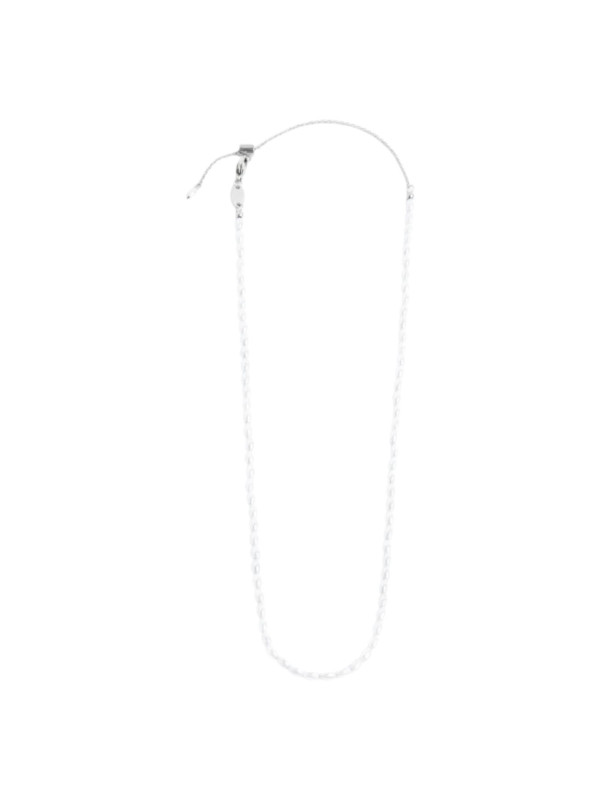 Collana girocollo Donna Marlù in acciaio rodiato perle ovali 33CN0032-W