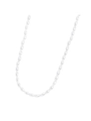 Collana girocollo Donna Marlù in acciaio rodiato perle ovali 33CN0032-W
