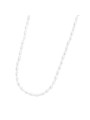 Collana girocollo Donna Marlù in acciaio rodiato perle ovali 33CN0032-W