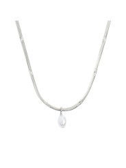 Collana girocollo snake donna Marlù acciaio con perla 33CN0034-W