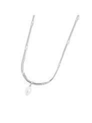 Collana girocollo snake donna Marlù acciaio con perla 33CN0034-W
