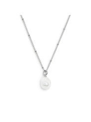 Collana girocollo grumetta donna Marlù acciaio con perla 33CN0035-W