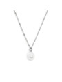 Collana girocollo grumetta donna Marlù acciaio con perla 33CN0035-W