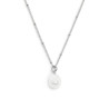 Collana girocollo grumetta donna Marlù acciaio con perla 33CN0035-W