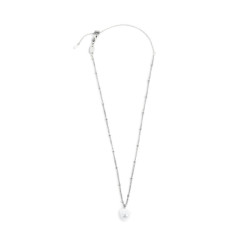 Collana girocollo grumetta donna Marlù acciaio con perla 33CN0035-W