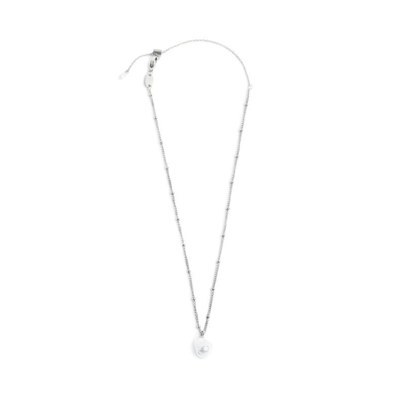 Collana girocollo grumetta donna Marlù acciaio con perla 33CN0035-W