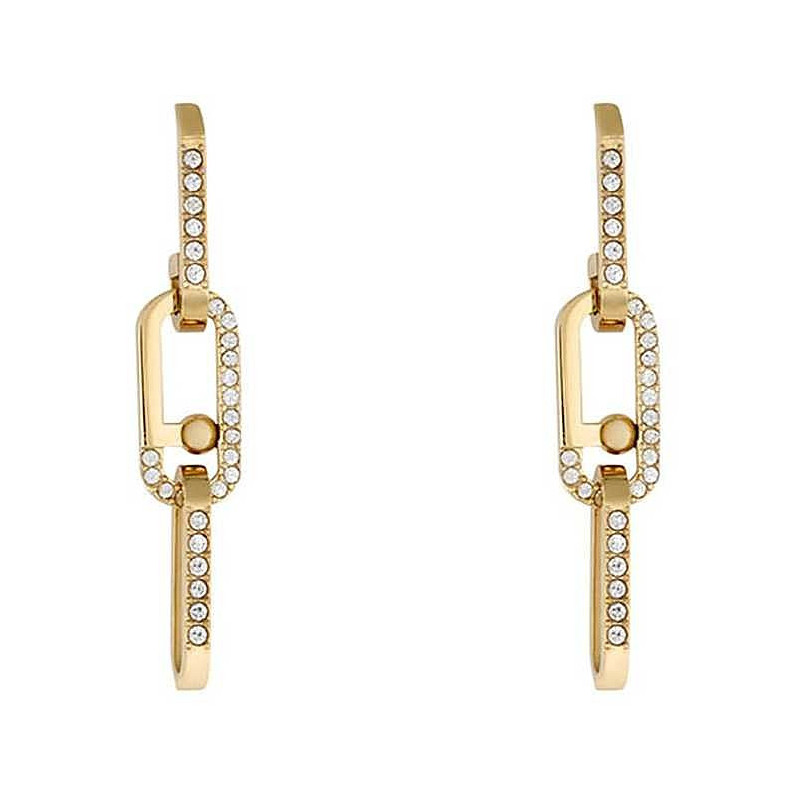 Orecchini Donna LIU JO LJ1800 Colore Oro Giallo con Zirconi Orecchini Donna LIU JO LJ1800 Colore Oro Giallo con Zirconi