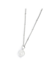 Collana girocollo grumetta donna Marlù acciaio con perla 33CN0035-W