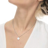 Collana girocollo grumetta donna Marlù acciaio con perla 33CN0035-W