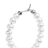 Mono orecchino cerchio donna Marlù acciaio con perle 33OR0060-W