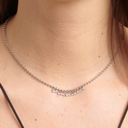 Collana Donna Brosway Symphonia BYM149 in Acciaio Silver con Cristalli