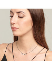 Collana Donna Brosway Symphonia BYM149 in Acciaio Silver con Cristalli