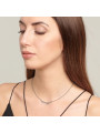 Collana Donna Brosway Symphonia BYM149 in Acciaio Silver con Cristalli
