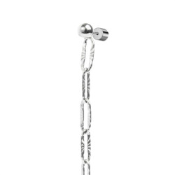 Mono orecchino pendente da donna Marlù acciaio con perla 33OR0062-W
