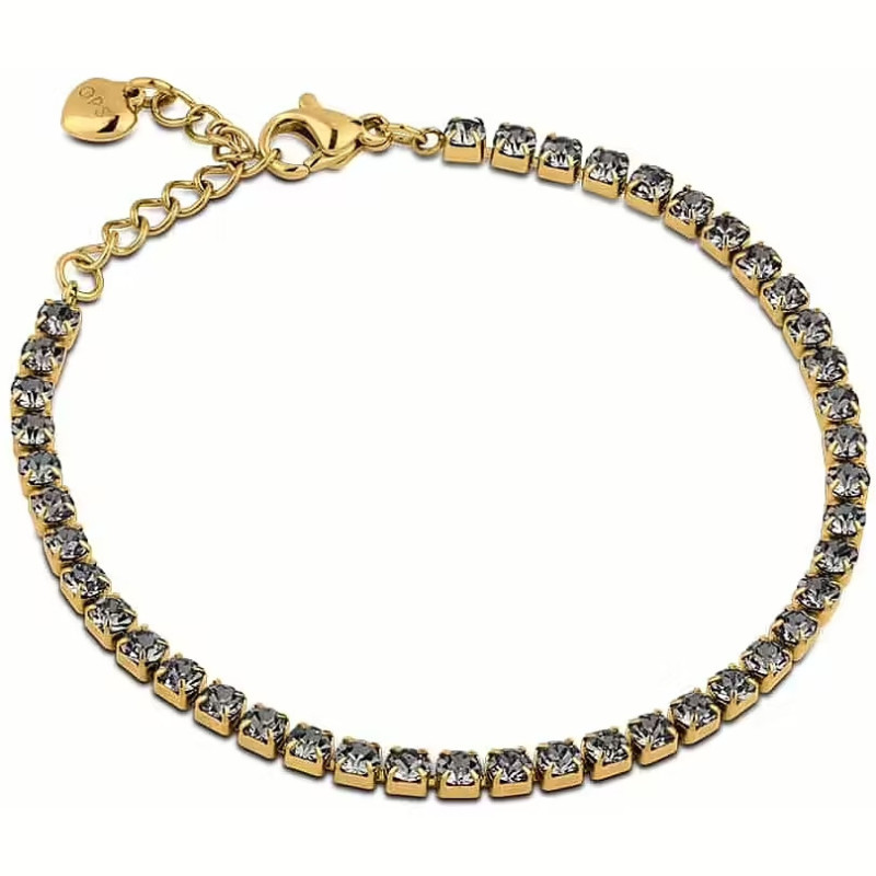 Bracciale donna Tennis Ops Objects Glimmer OPSBR-938 Acciaio Oro Bracciale donna Tennis Ops Objects Glimmer OPSBR-938 Acciaio Oro