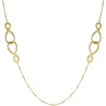Collana Donna Brosway BBN20 Ribbon in Acciaio Pvd Oro con Cristalli e Infinito