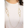 Collana Donna Brosway BBN20 Ribbon in Acciaio Pvd Oro con Cristalli e Infinito