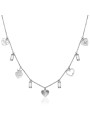 Collana Donna Brosway Chant BAH26 in Acciaio Silver con Cuore e Cristalli Swarovski©