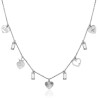 Collana Donna Brosway Chant BAH26 in Acciaio Silver con Cuore e Cristalli Swarovski©
