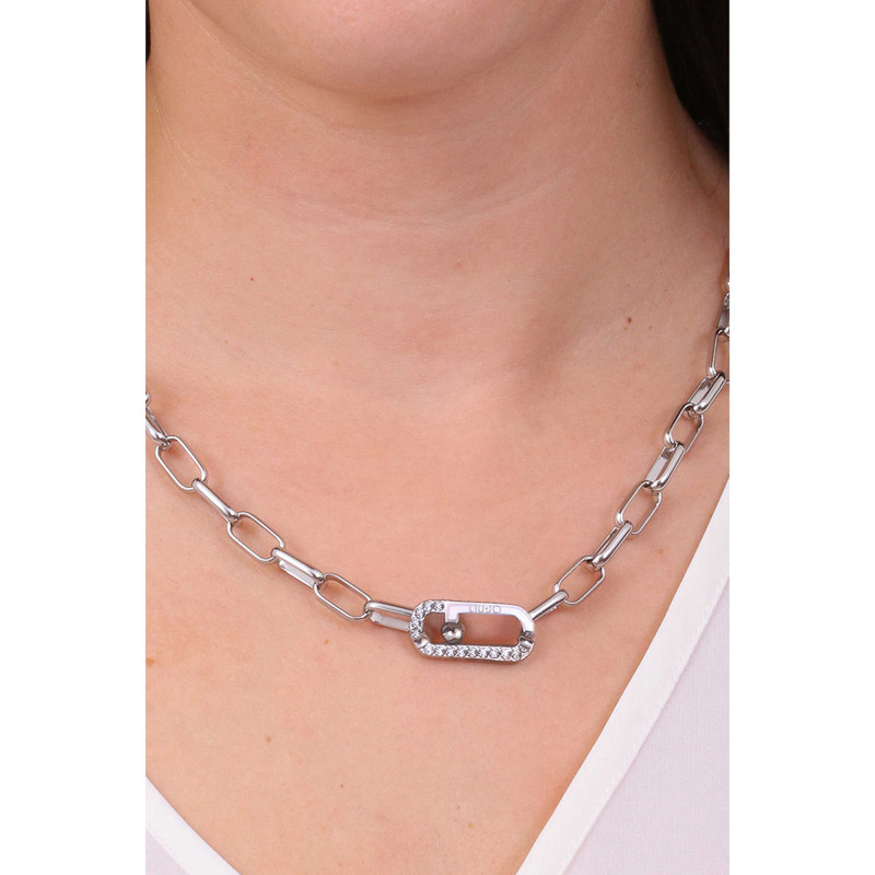 Liu Jo LJ1795 Steel Chain Necklace Silver Color